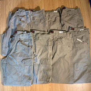 Lot of 8 Wrangler Riggs Work Pants